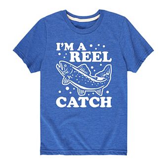 Boys 8-20 Im A Reel Catch Fishing Tee