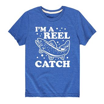 Boys 8-20 Im A Reel Catch Fishing Tee