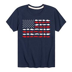 Boy's Patriotic 4th July T-Shirt Shake Your Sparkler Cute 3/4 Sleeve Raglan