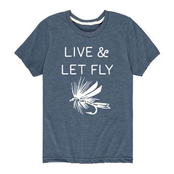 Boys 8-20 Life And Let Fly Fishing Tee