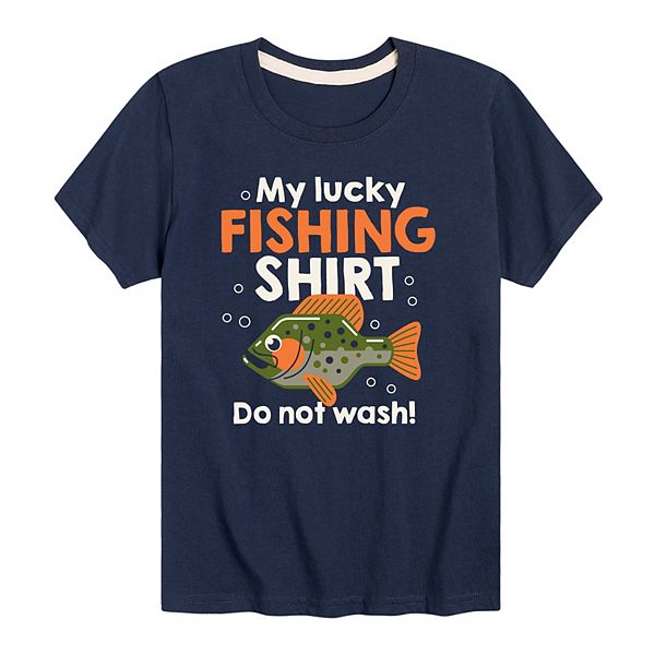 DO NOT WASH MY LUCKY FISHING T-SHIRT