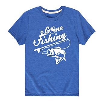 Boys 8-20 Gone Fishing Fishpole Tee