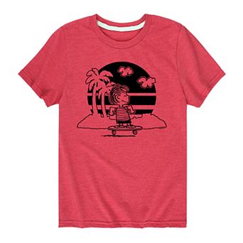 Boys 8-20 Peanuts Linus Skateboarding Tee
