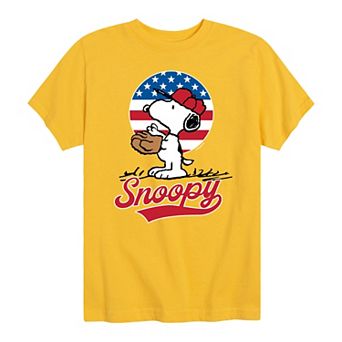 Boys 8-20 Peanuts Americana Baseball Tee