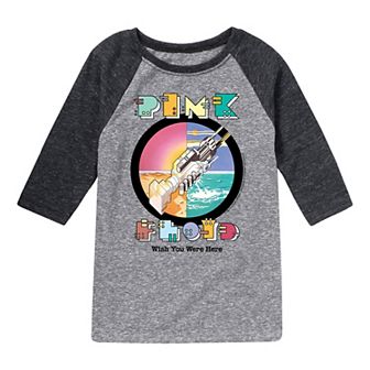 Boys 8-20 Pink Floyd Robot Handshake Raglan Tee