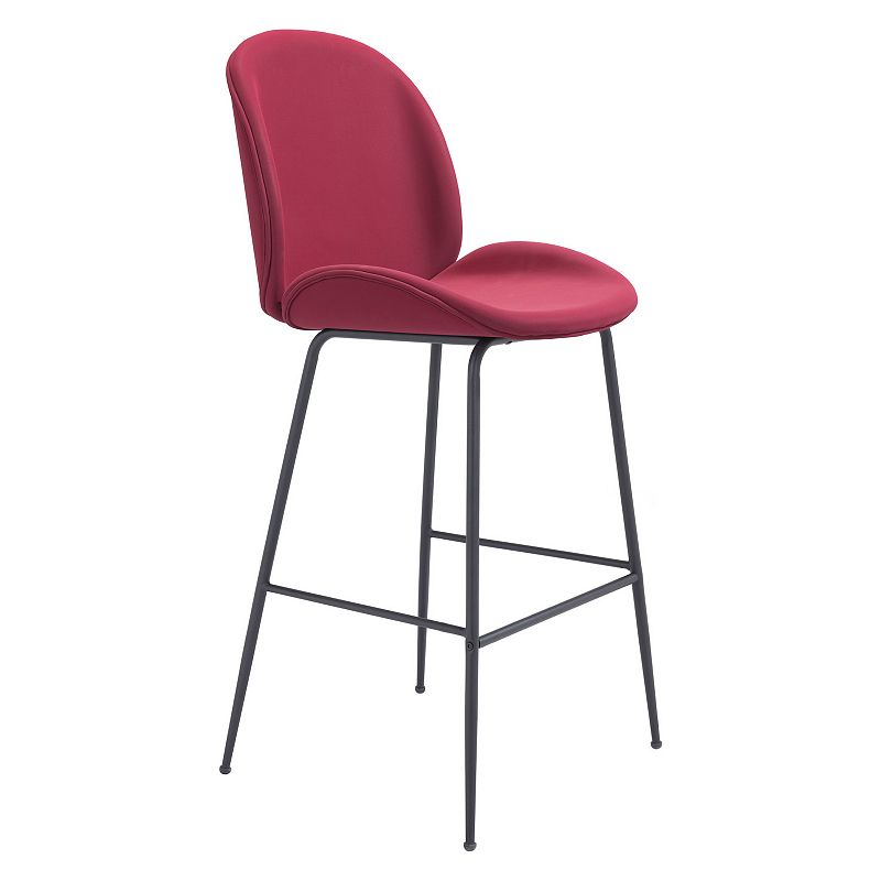 Miles Bar Chair, Red