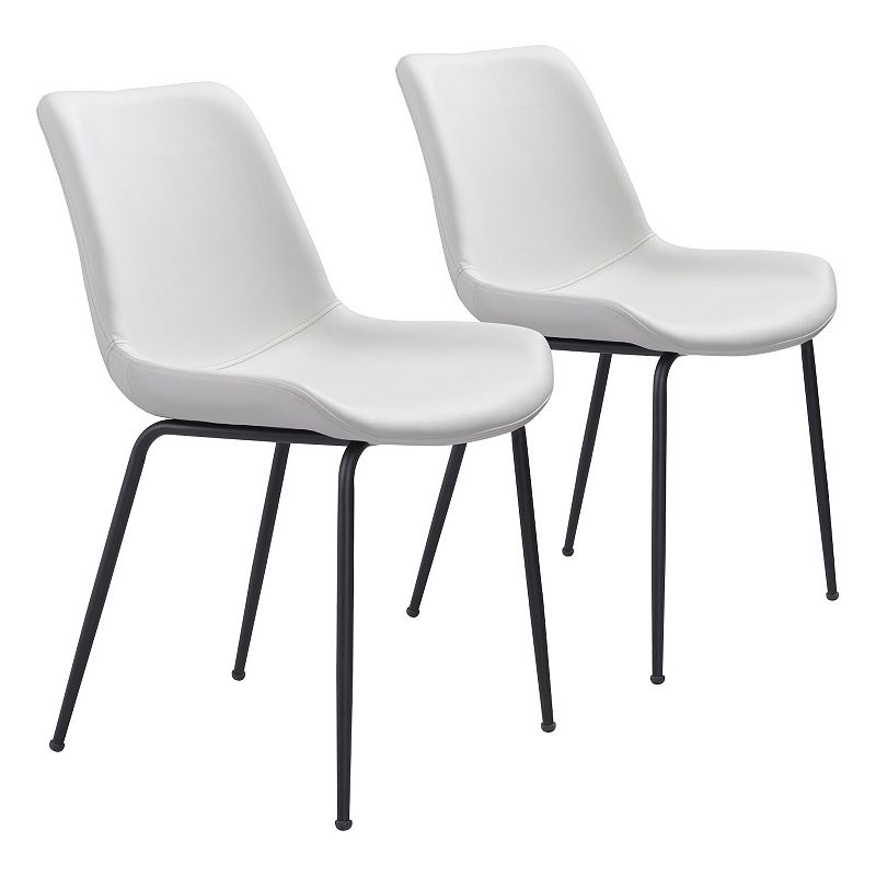 Byron Dining Chair 2-piece Set, White