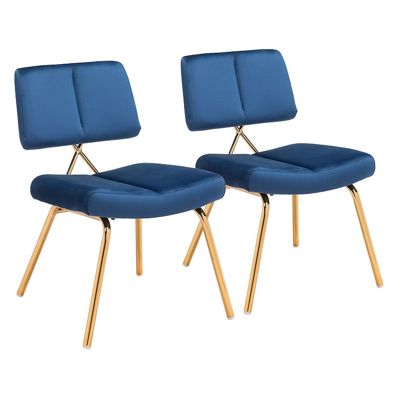 Nicole Dining Chair 2-piece Set, Blue
