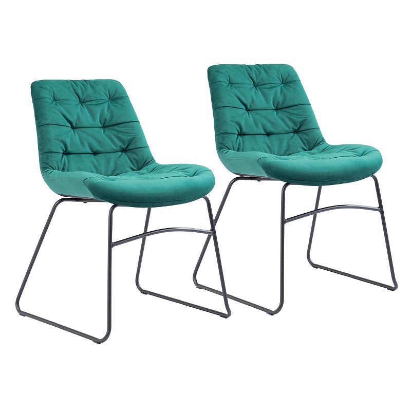 Tammy Dining Chair 2-piece Set, Green
