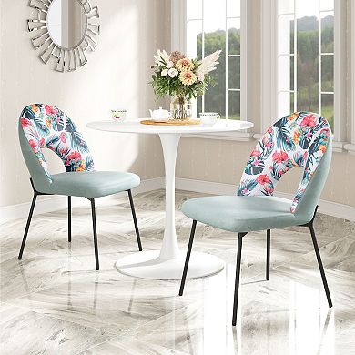 Bethpage Dining Chair Tropical 2-piece Set