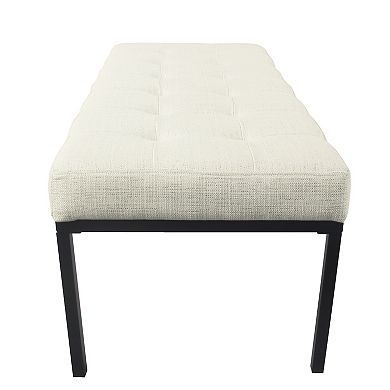 HomePop Tufted Bench