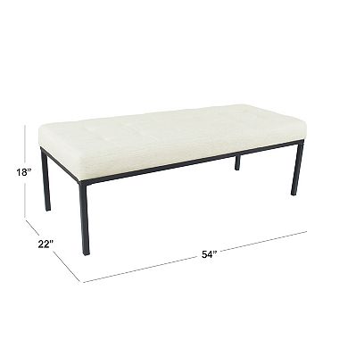 HomePop Tufted Bench