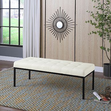 HomePop Tufted Bench