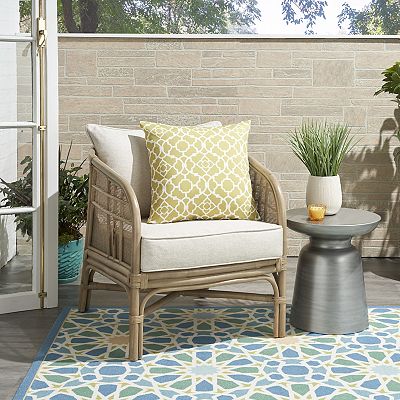 Waverly Lovely Lattice Indoor Outdoor Throw Pillow