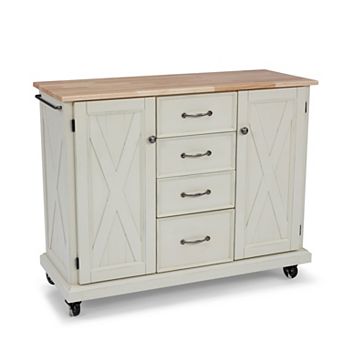 homestyles Seaside Lodge 4-Drawer Kitchen Cart
