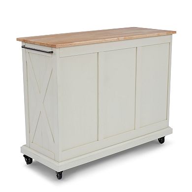 homestyles Seaside Lodge 4-Drawer Kitchen Cart