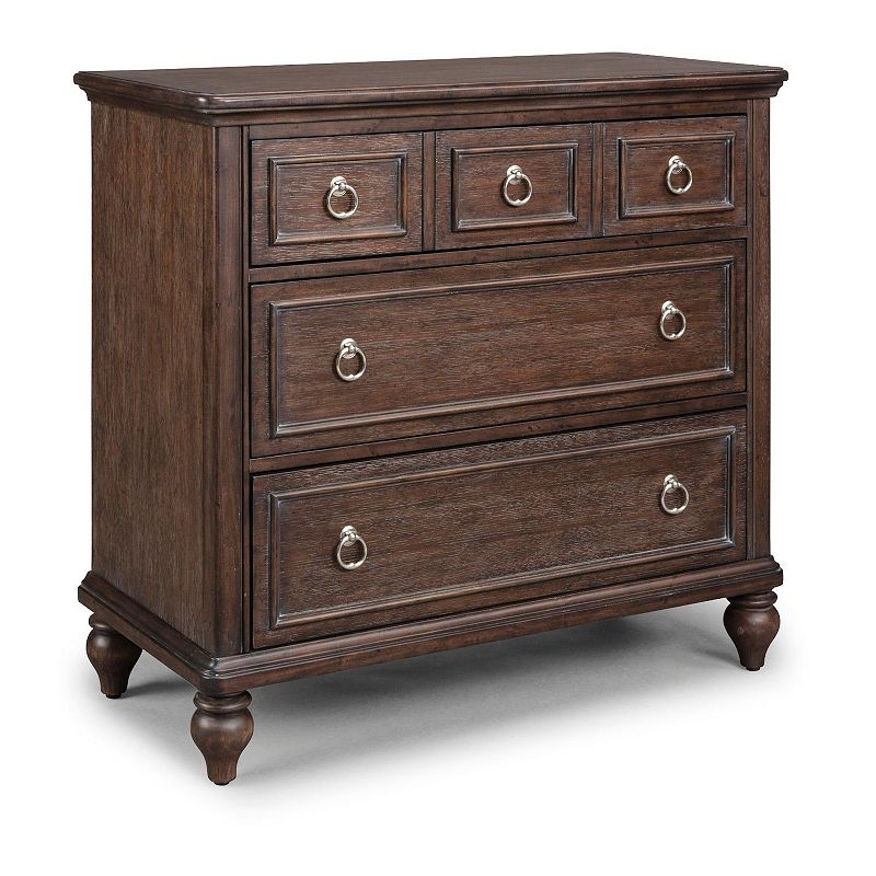 29381958 homestyles Southport 3-Drawer Chest, Brown sku 29381958