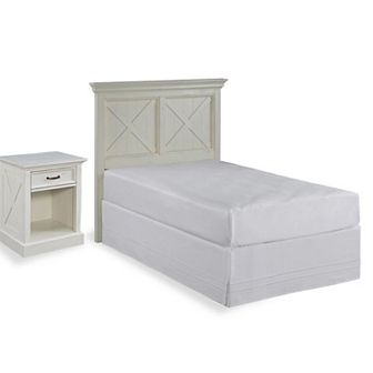 homestyles Seaside Lodge Headboard & Nightstand 2 pc Set