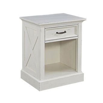 homestyles Seaside Lodge Coastal Nightstand Table
