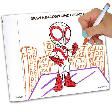 Spider-Man Color & Sticker Activity and Crayon Case