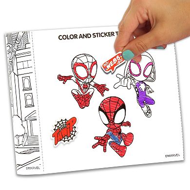 Spider-Man Color & Sticker Activity and Crayon Case