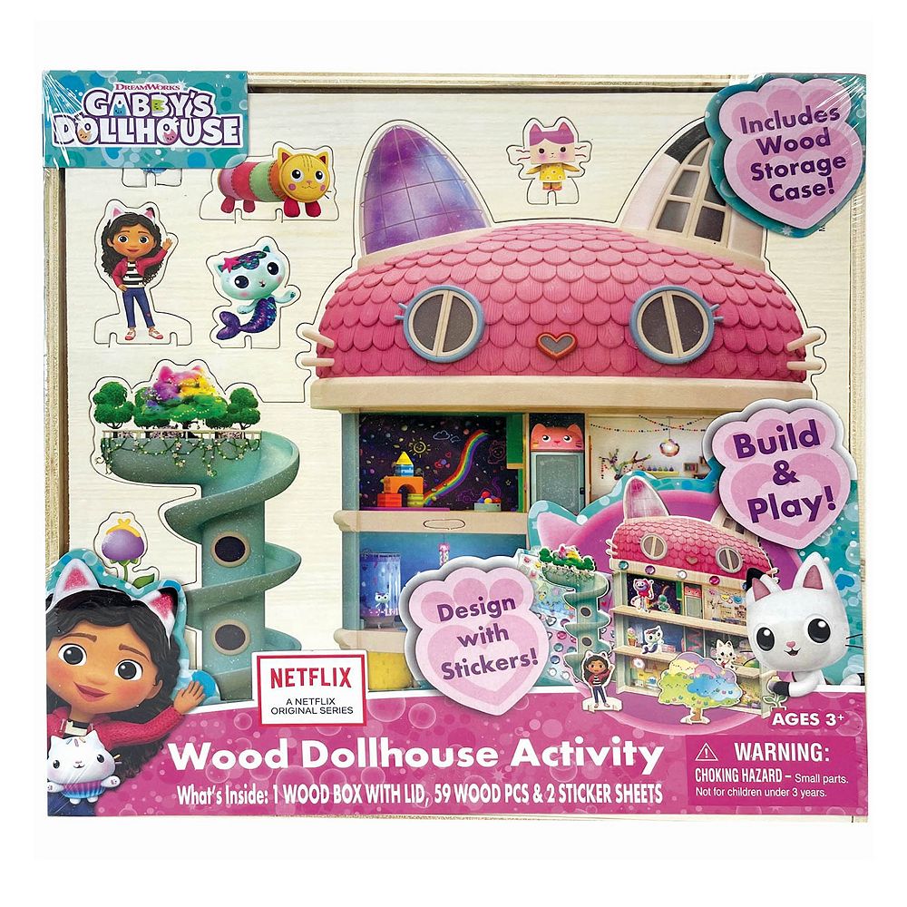 Gabby's Dollhouse Wood Activity Set