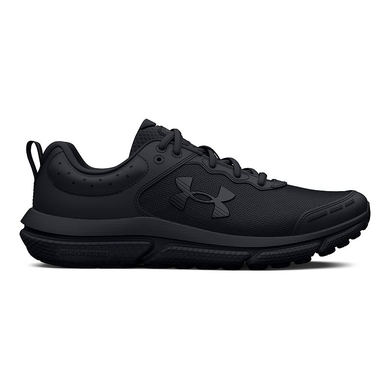 Under Armour Grade School Assert 10 Kids' Running Shoes, Boy's, Size: 4, Black Black Black