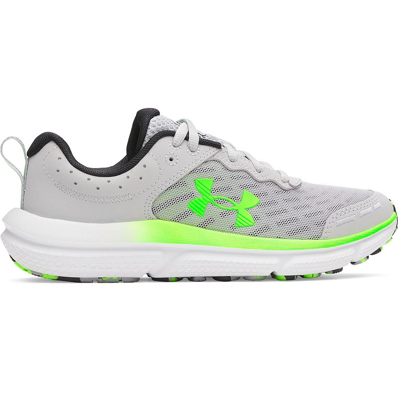 Under Armour Assert 10 Big Kids Running Shoes, Boy's, Size: 5, Mod Gray Green