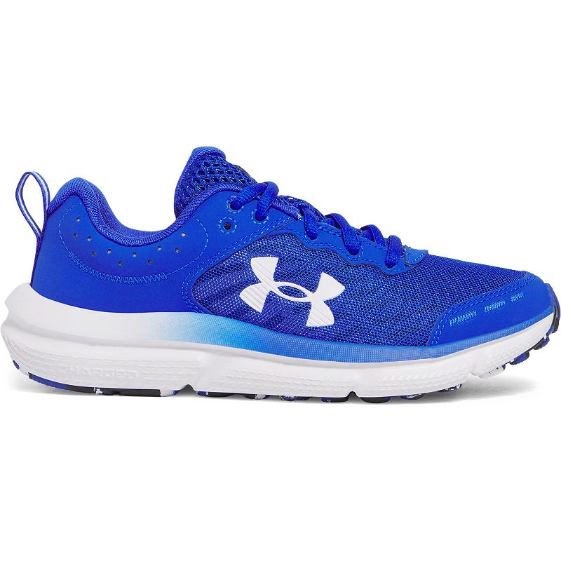 Under Armour Assert 10 Big Kids Running Shoes, Boy's, Size: 4, Multi Royal Black