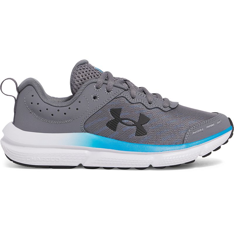 Under Armour Assert 10 Big Kids Running Shoes, Boy's, Size: 4, Titan Gray