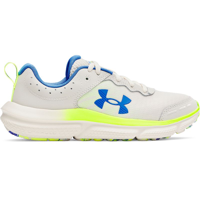 Under Armour Assert 10 Big Kids Running Shoes, Boy's, Size: 7, Yellow Blue Atlantis