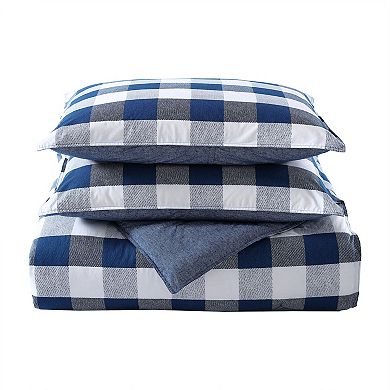 Wrangler Bison Plaid Blue Comforter Set