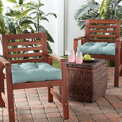 Greendale Home Fashions 20" 2-piece Outdoor Chair Cushion Set