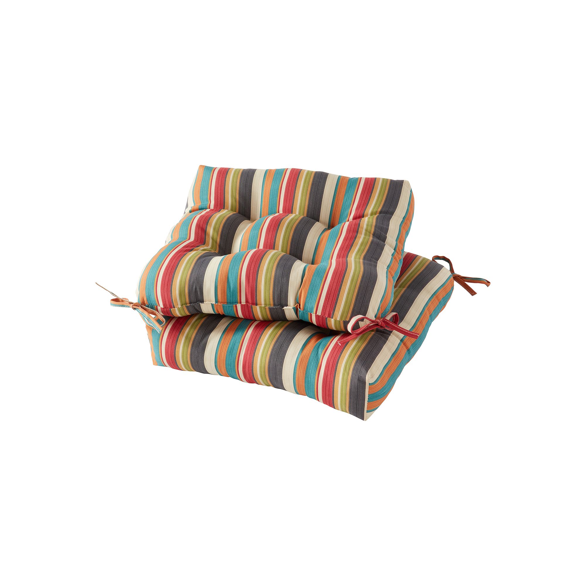 Greendale Home Fashions 20 2-piece Outdoor Chair Cushion Set, Sunset Str