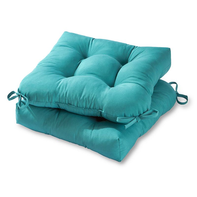 Greendale Home Fashions 20" 2-piece Outdoor Chair Cushion Set, Blue