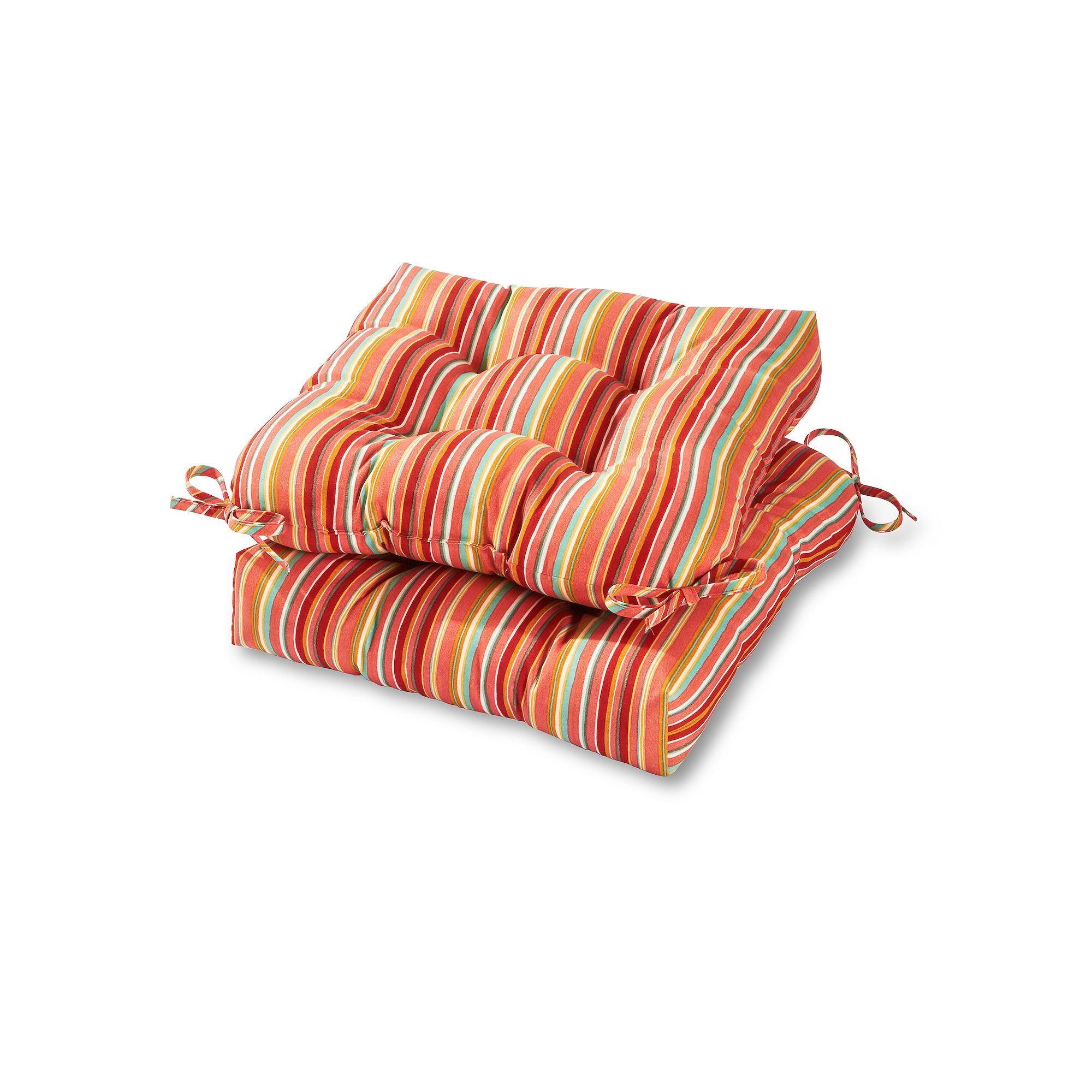 Greendale Home Fashions 20 2-piece Outdoor Chair Cushion Set, Watermelon