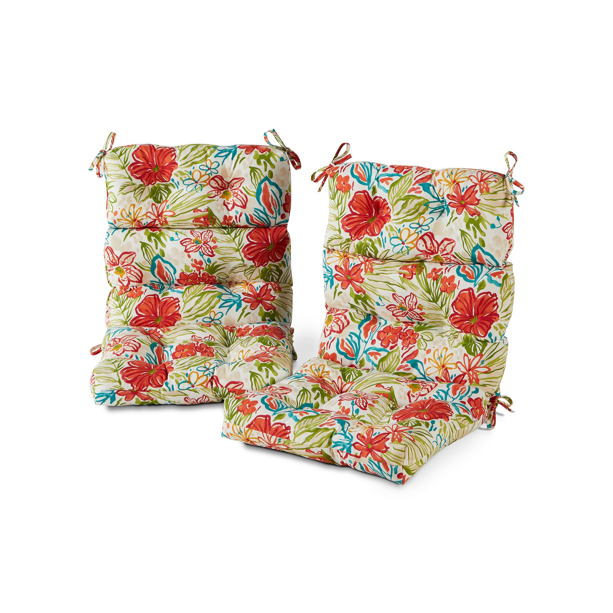 Greendale Home Fashions 2-piece Outdoor High Back Chair Cushion Set, Breeze