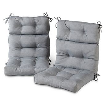 Greendale Home Fashions 2 pc Outdoor High Back Chair Cushion Set