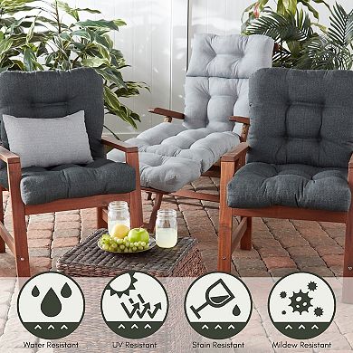 Greendale Home Fashions 2-piece Outdoor Seat/Back Chair Cushion Set