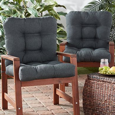 Greendale Home Fashions 2-piece Outdoor Seat/Back Chair Cushion Set