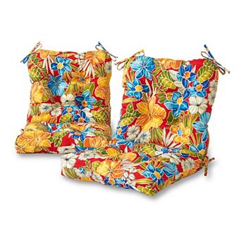 Greendale Home Fashions 2 pc Outdoor Seat/Back Chair Cushion Set