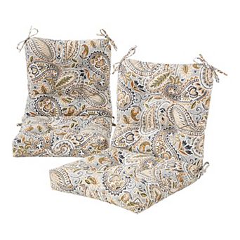 Greendale Home Fashions 2 pc Outdoor Seat/Back Chair Cushion Set