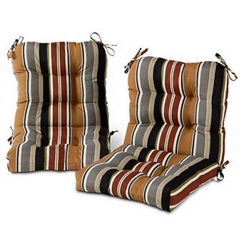 Greendale Home Fashions 2 pc Outdoor Seat/Back Chair Cushion Set
