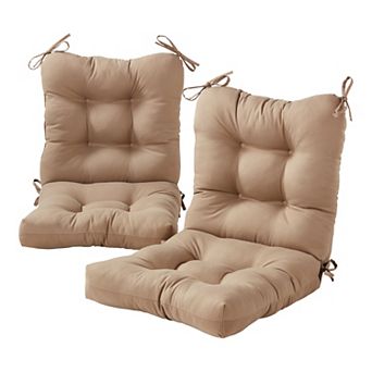 Greendale Home Fashions 2 pc Outdoor Seat/Back Chair Cushion Set