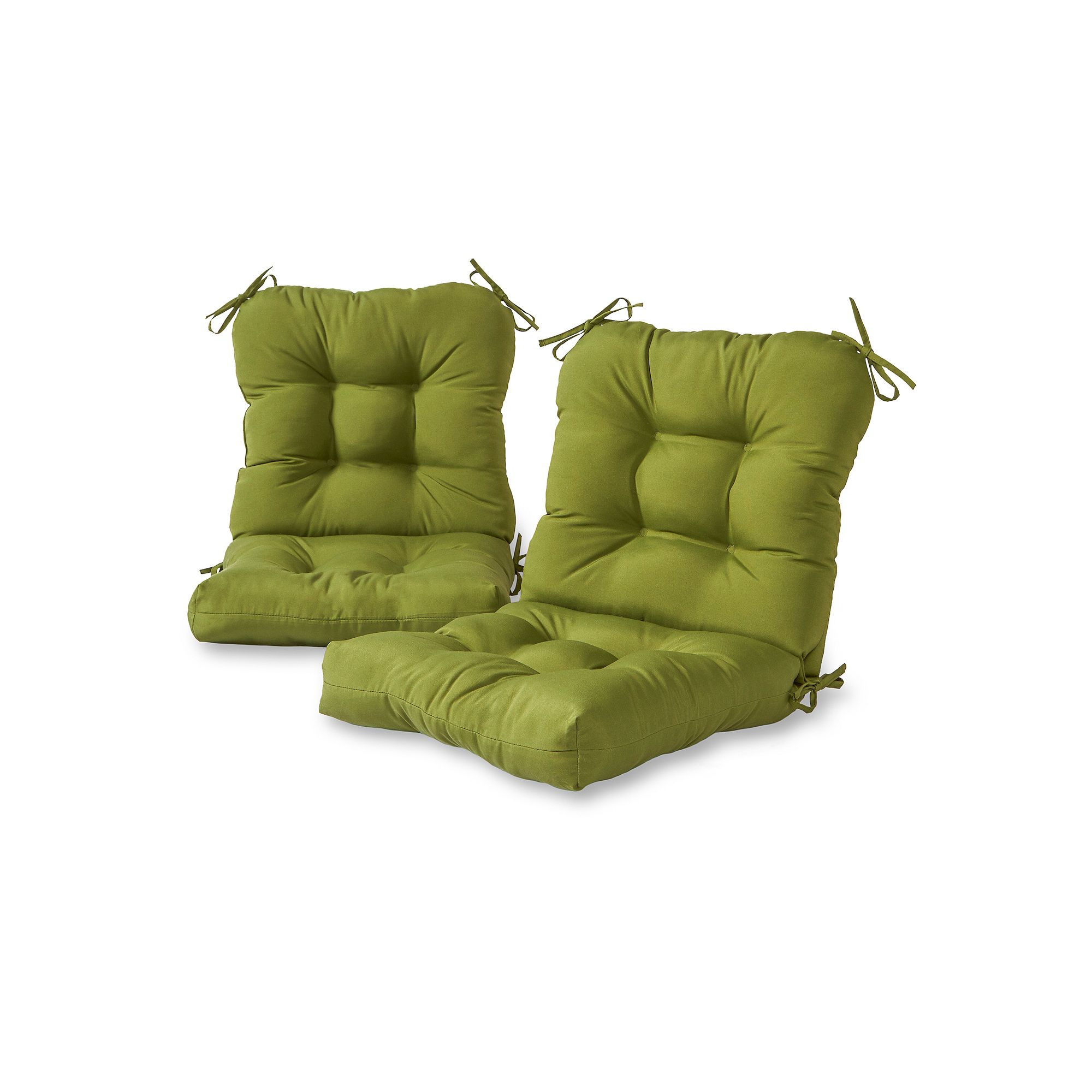 Greendale Home Fashions 2-piece Outdoor Seat/Back Chair Cushion Set, Hunter
