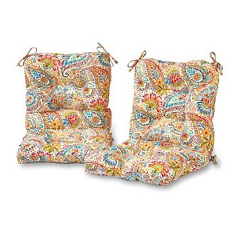 Greendale Home Fashions 2 pc Outdoor Seat/Back Chair Cushion Set