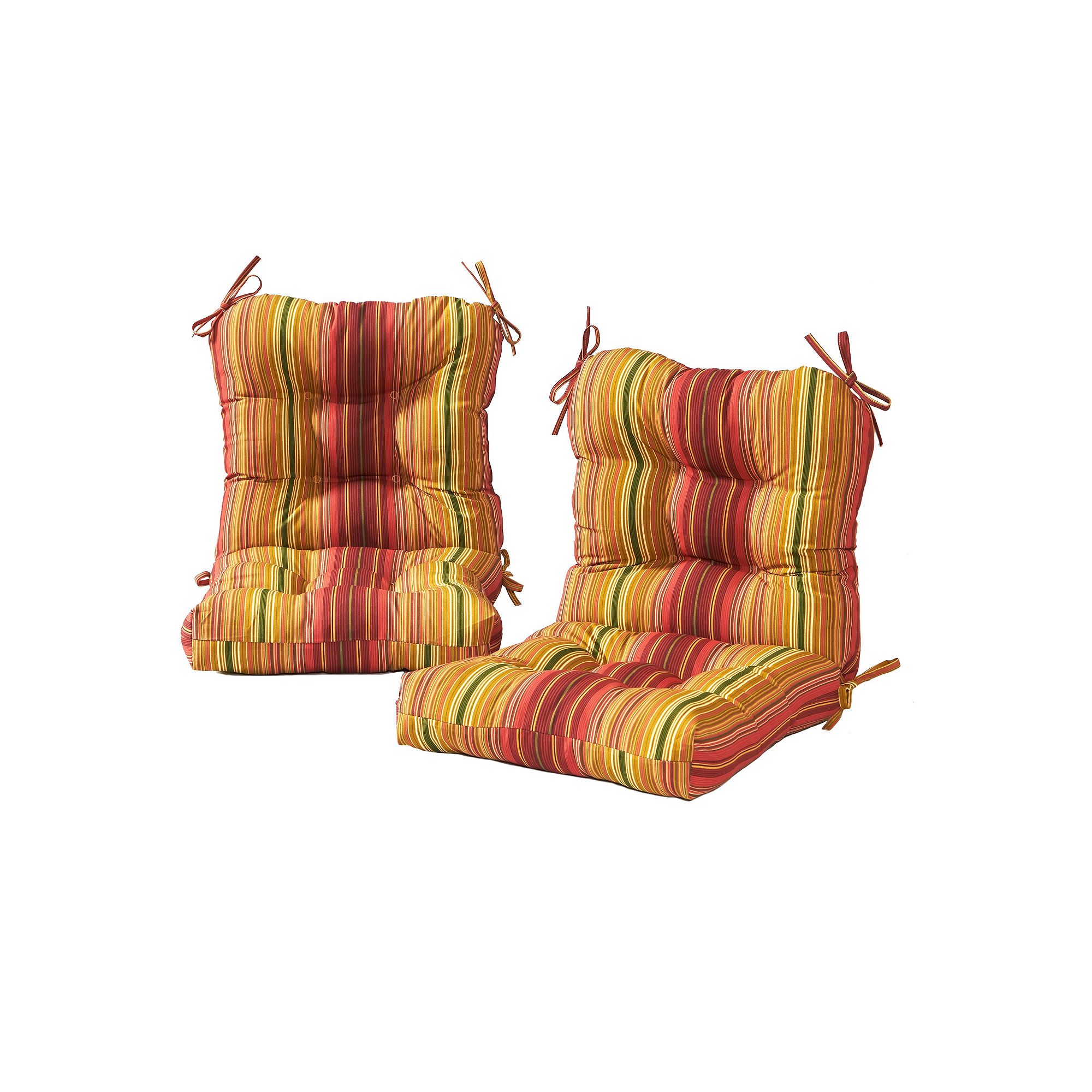 Greendale Home Fashions 2-piece Outdoor Seat/Back Chair Cushion Set, Kinnab