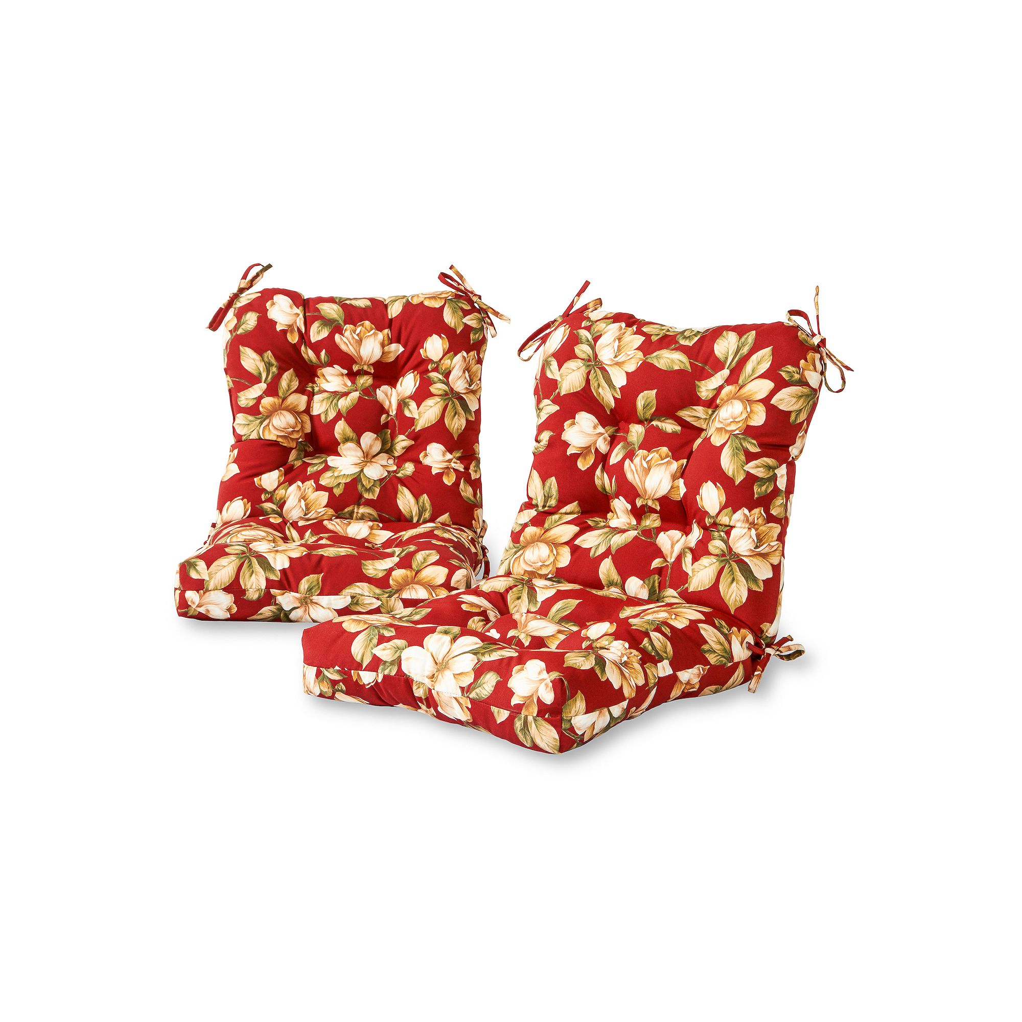 Greendale Home Fashions 2-piece Outdoor Seat/Back Chair Cushion Set, Roma F