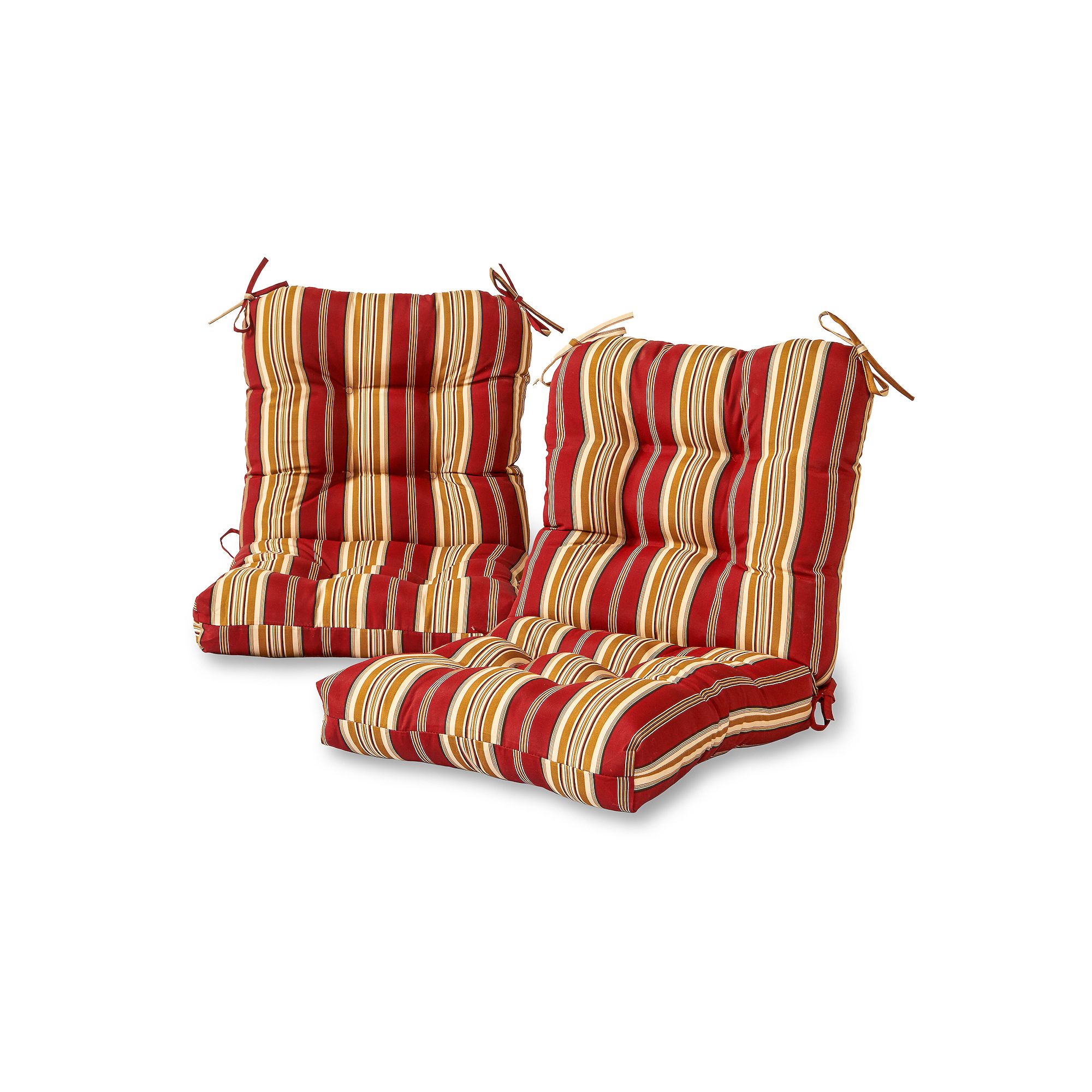 Greendale Home Fashions 2-piece Outdoor Seat/Back Chair Cushion Set, Roma S