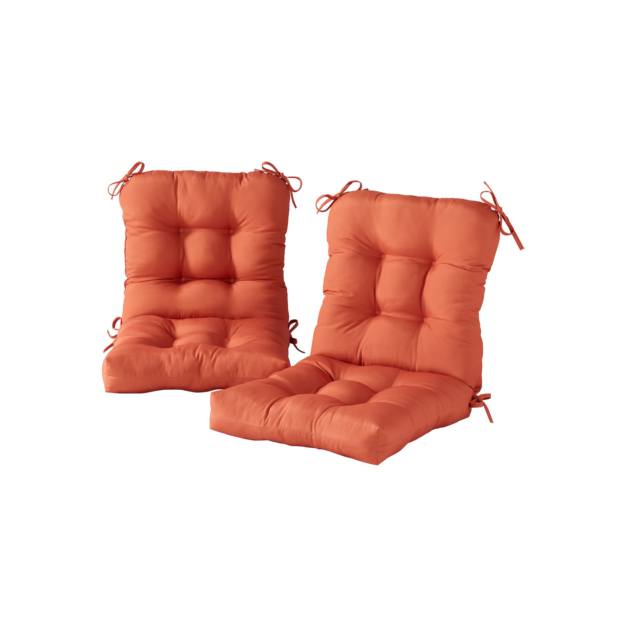 Greendale Home Fashions 2-piece Outdoor Seat/Back Chair Cushion Set, Red